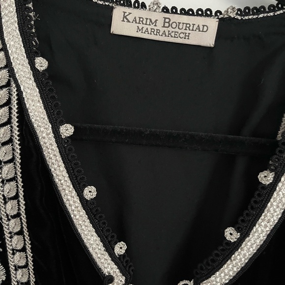 Boho Black velvet tunic/dress, Marrakech. - Picture 5 of 7